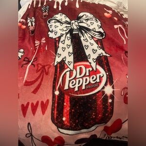 Dr Pepper Graphic Blanket